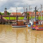 Ditzum Hafen und Kirchturm