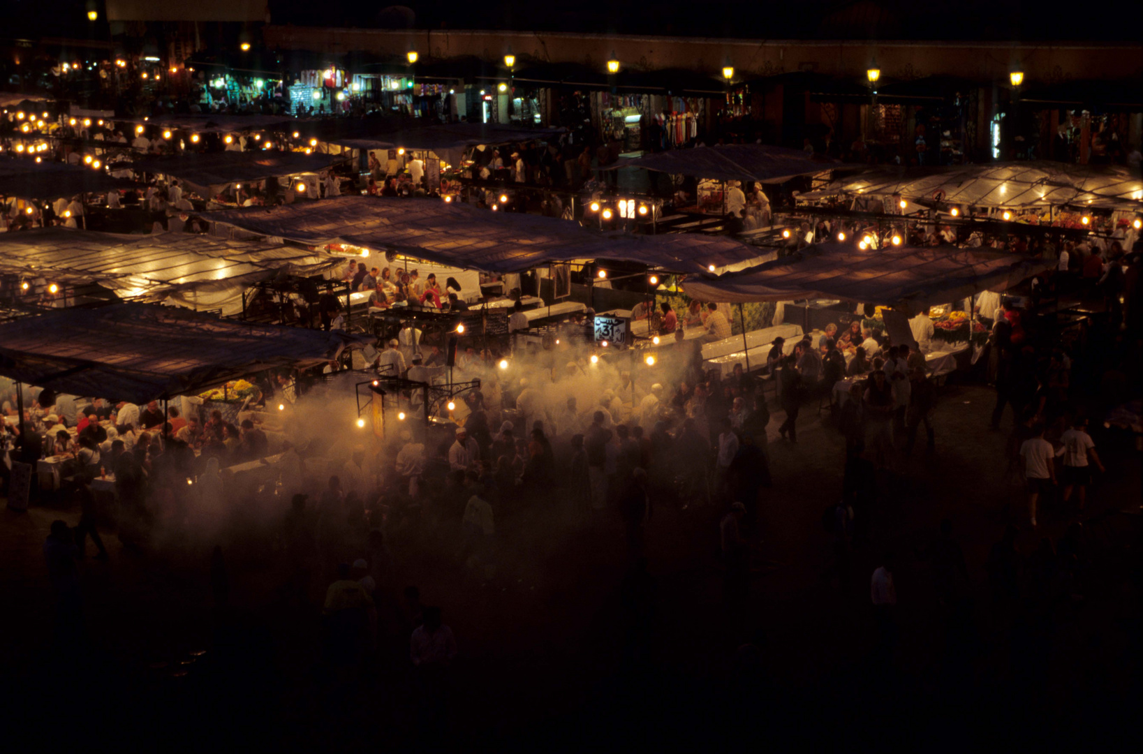 Djemaa el Fnaa, i ristoranti - Marrakech