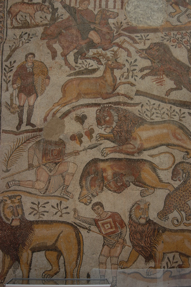 Djemila, herrliche Mosaike findet man im Museum