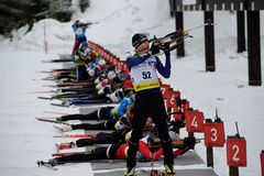 DJM Biathlon in Clausthal-Zellerfeld - Einschießen