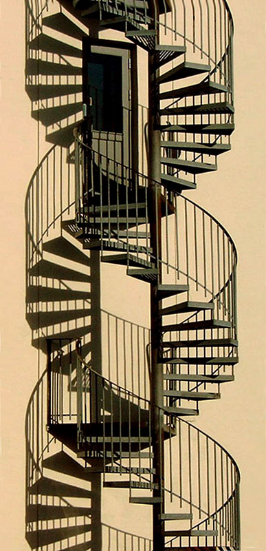 DNA or winding staircase