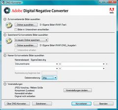 DNG Konverter Teil 1