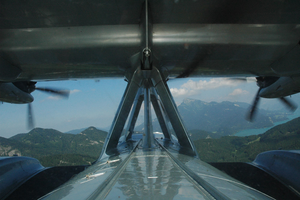 Do-24 ATT Anflug auf den Wolfgangsee