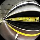 Do not cross the yellow line or the subway monster will swallow you!