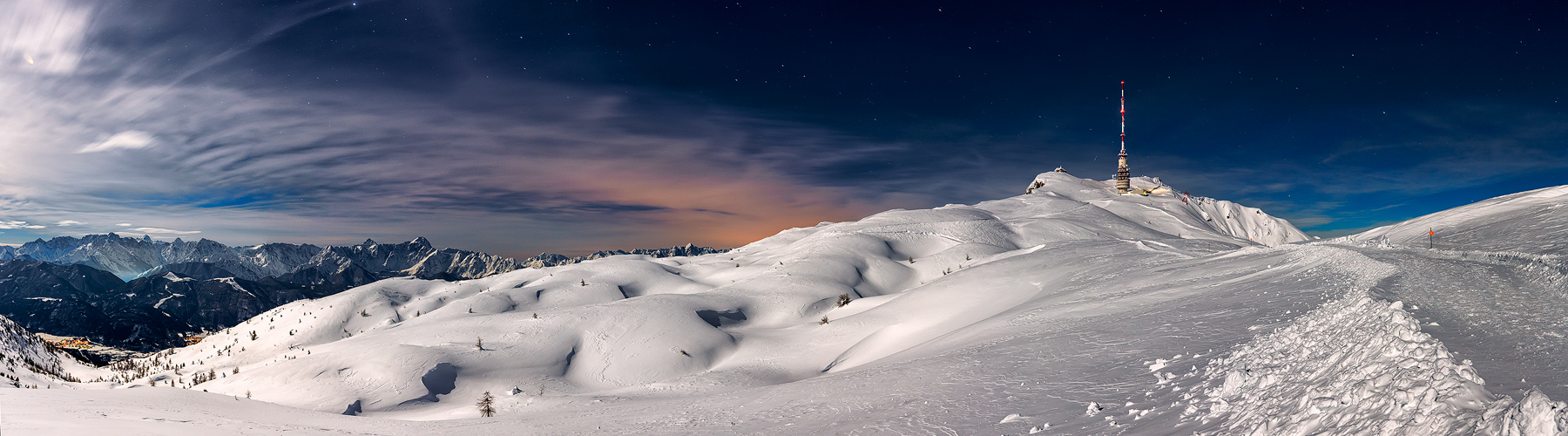 Dobratsch bei Vollmond