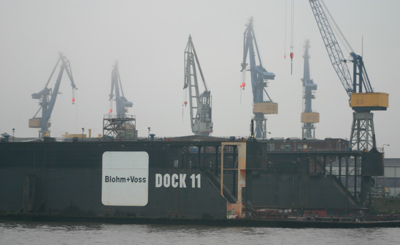 Dock 11 im Nebel