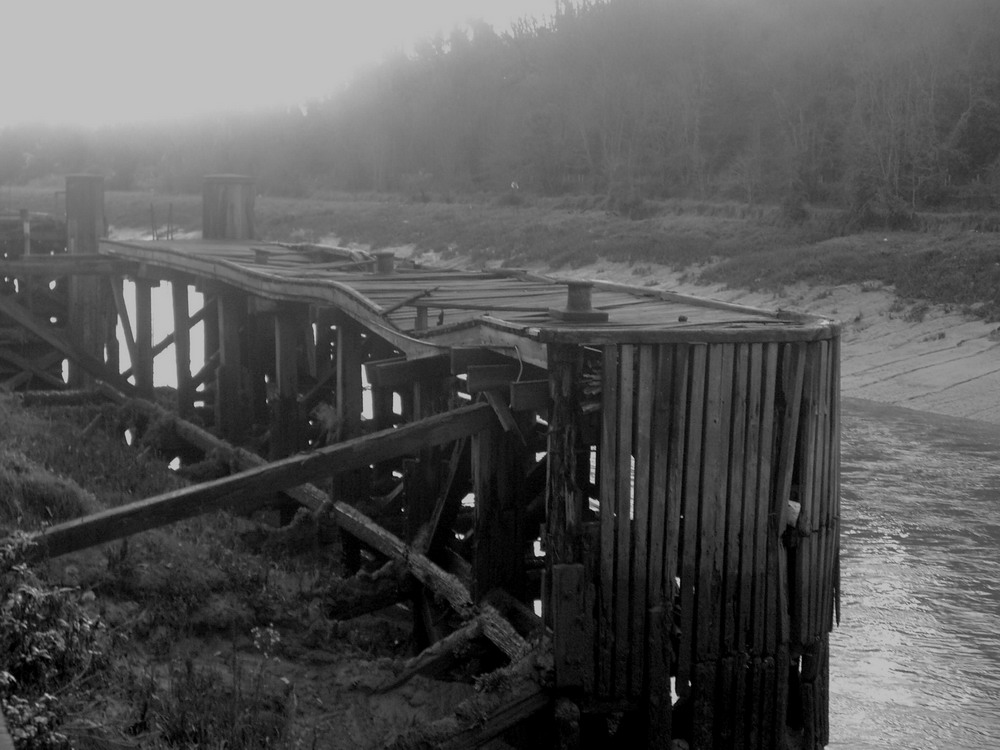 Dock am Fluss Avon