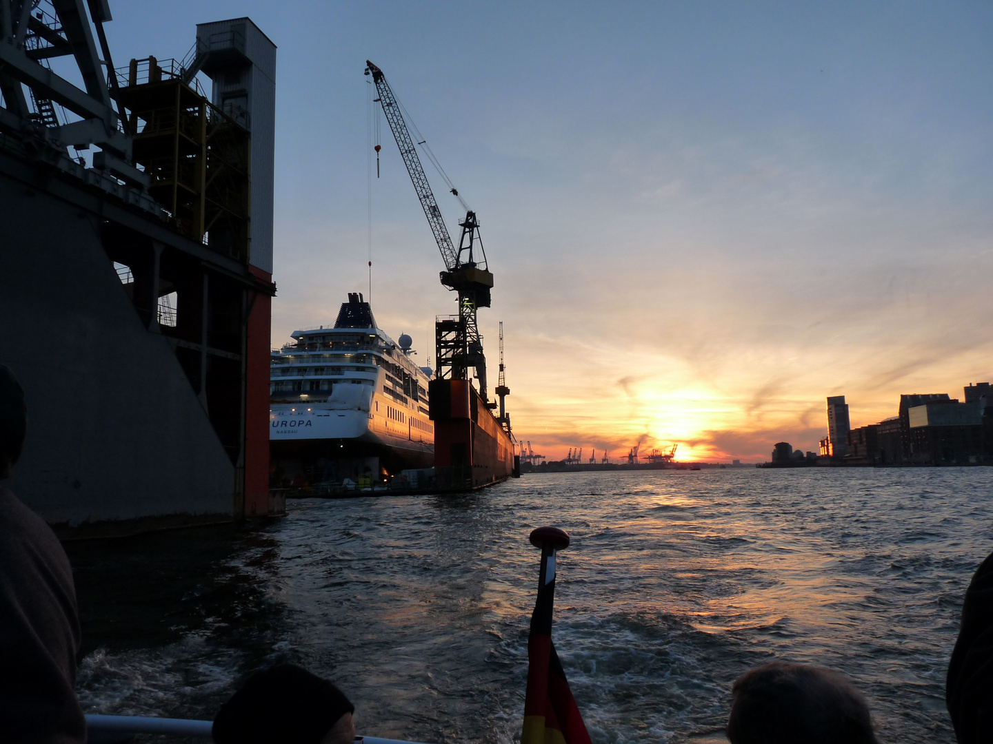 Dock im Hamburger Hafen