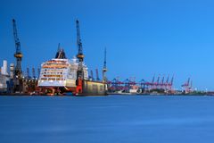 Dock in blue