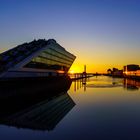 Dockland at sunset