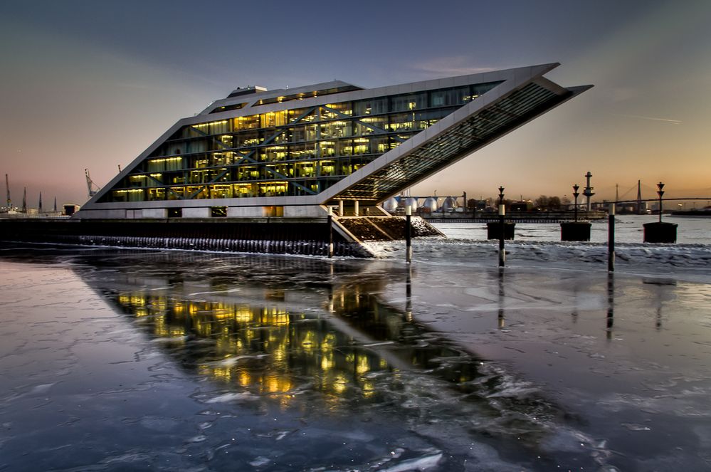 Dockland Hamburg Foto & Bild jahreszeiten, winter, natur Bilder auf