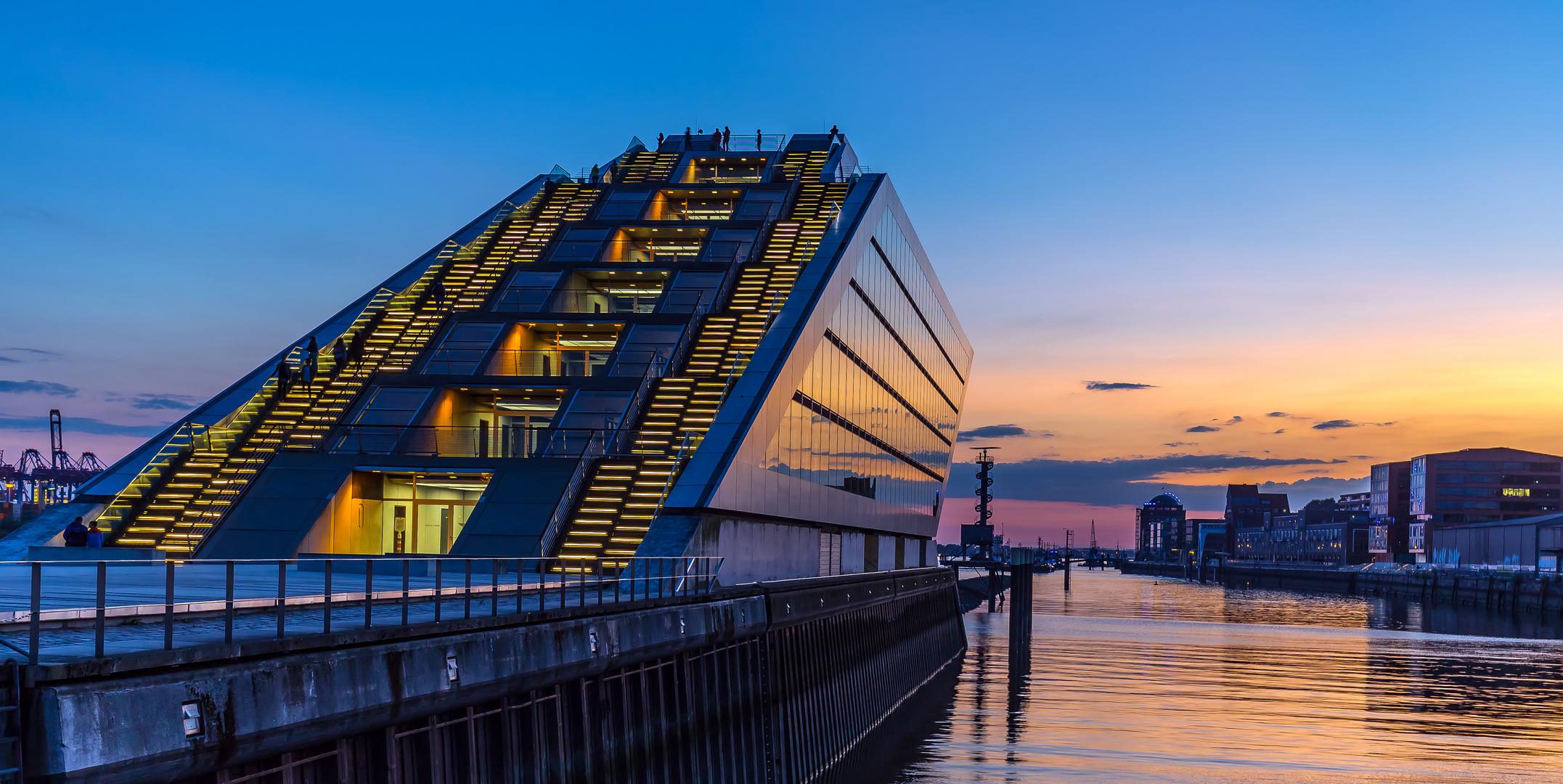 Dockland im Abendlicht