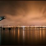 Dockland und Himmel über Hamburg