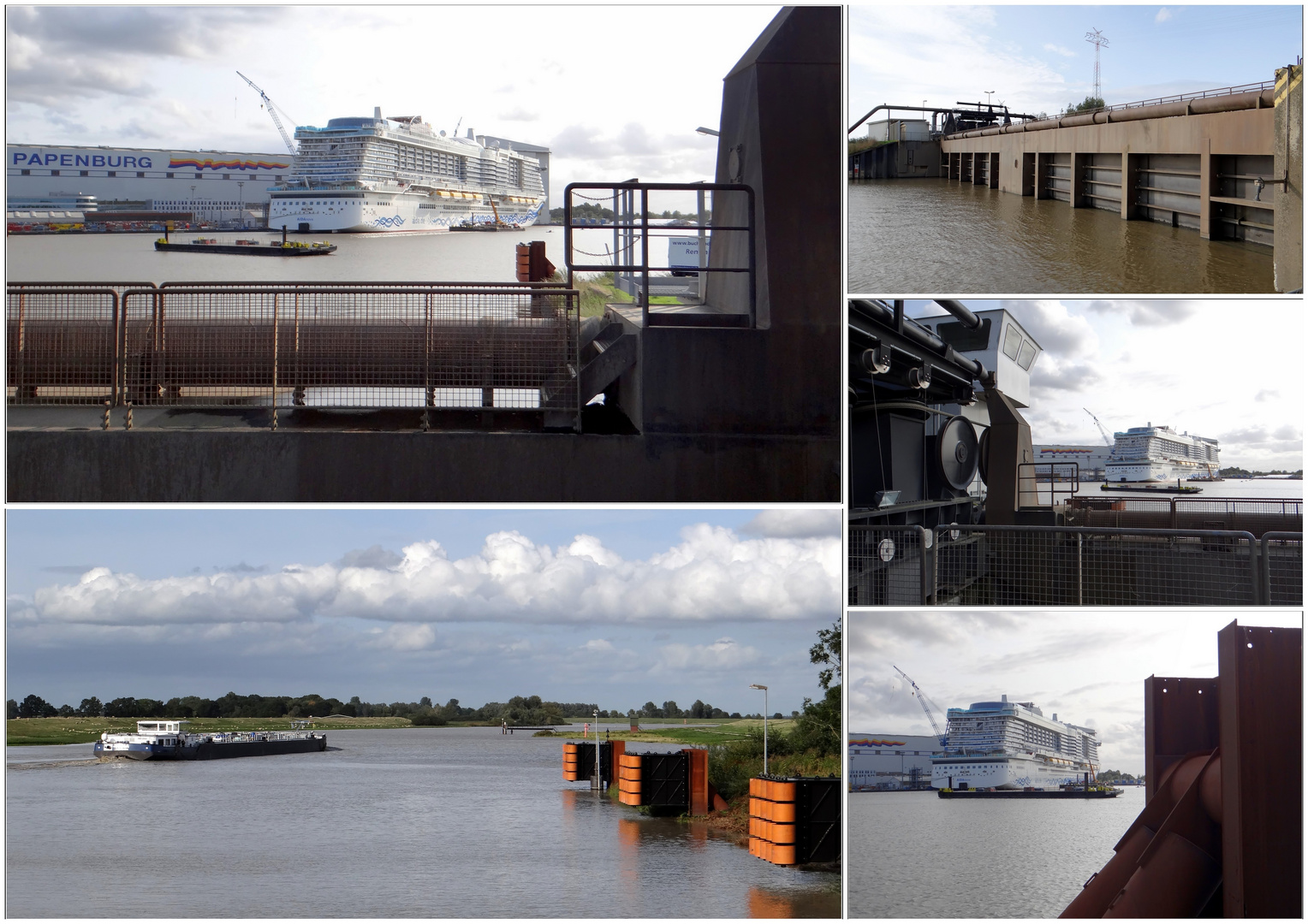 Dockschleuse Papenburg....schaut ganz schön eng aus...