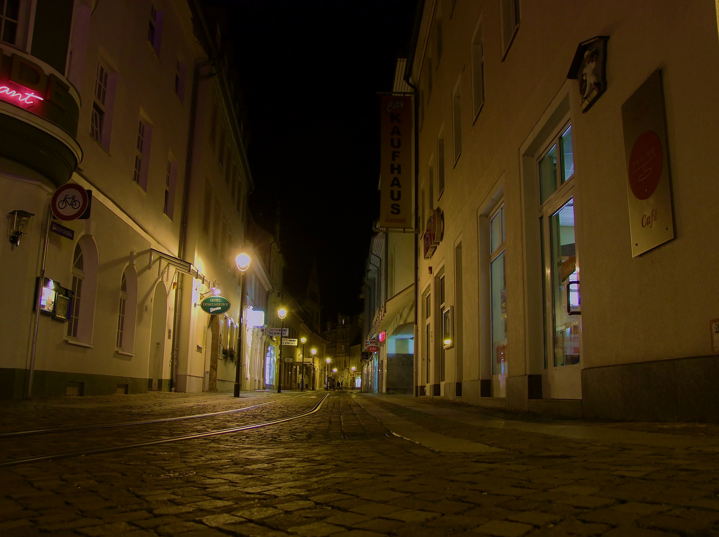 Döbeln bei nacht