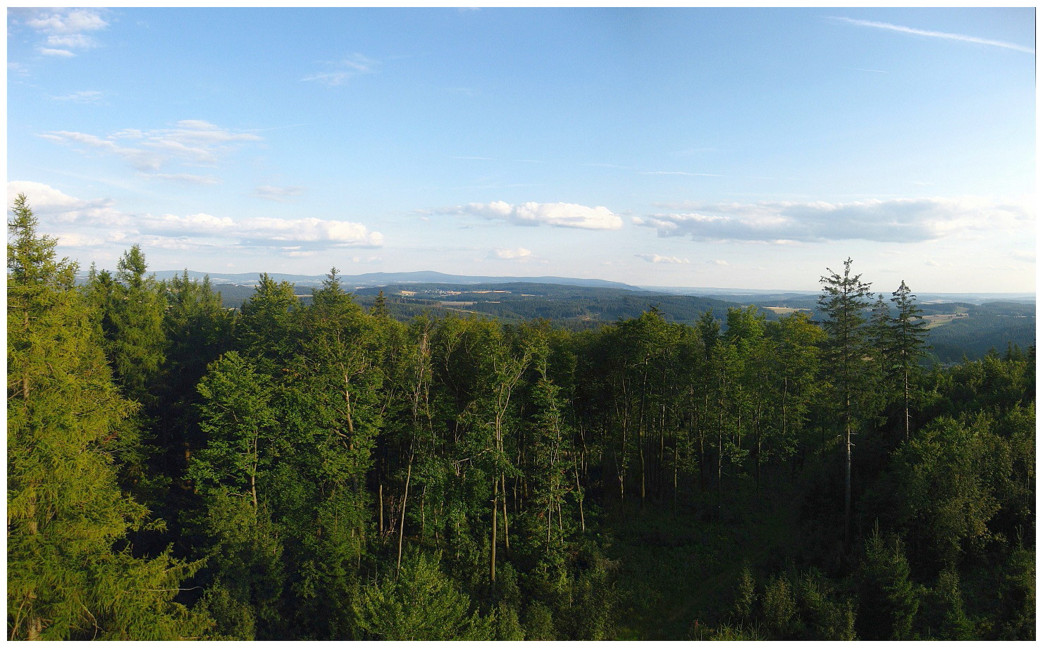 Döbrabergblick ins Fichtelgebirge