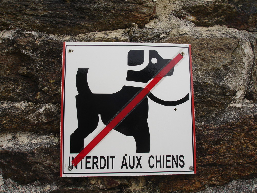 Dog sign