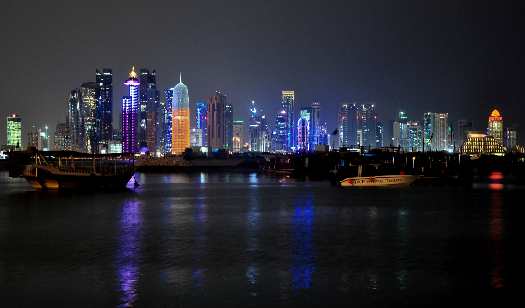 Doha bei Nacht