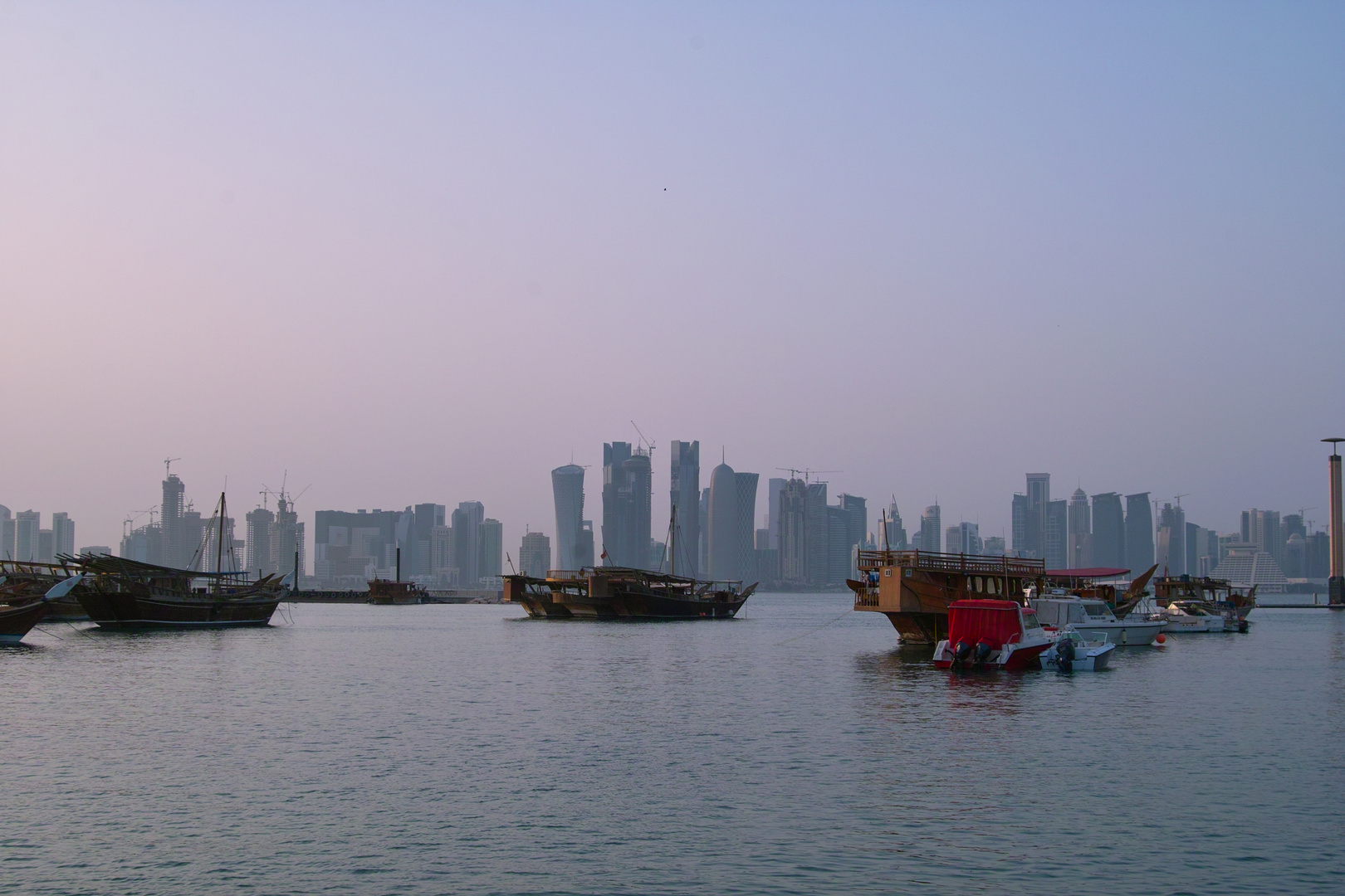 Doha City - ein selten klarer Himmel