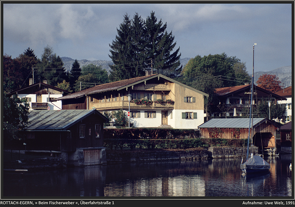 Dokumente: ROTTACH-EGERN, Bauern- und Weberhaus »Beim Fischerweber«, urspr. Standort