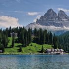 Dolmiten Misurinasee Blick auf drei Zinnen