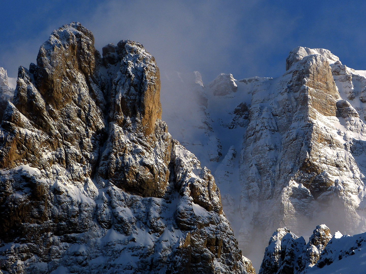 Dolomiten - Abendstimmung an der Sella-Gruppe