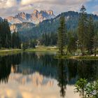 Dolomiten - Alpenglühen am Lago di Misurina