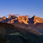 Dolomiten - Alpenglühen am Latemar