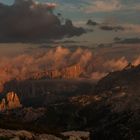 Dolomiten am Abend