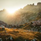 Dolomiten am Abend