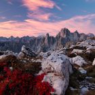 Dolomiten am morgen