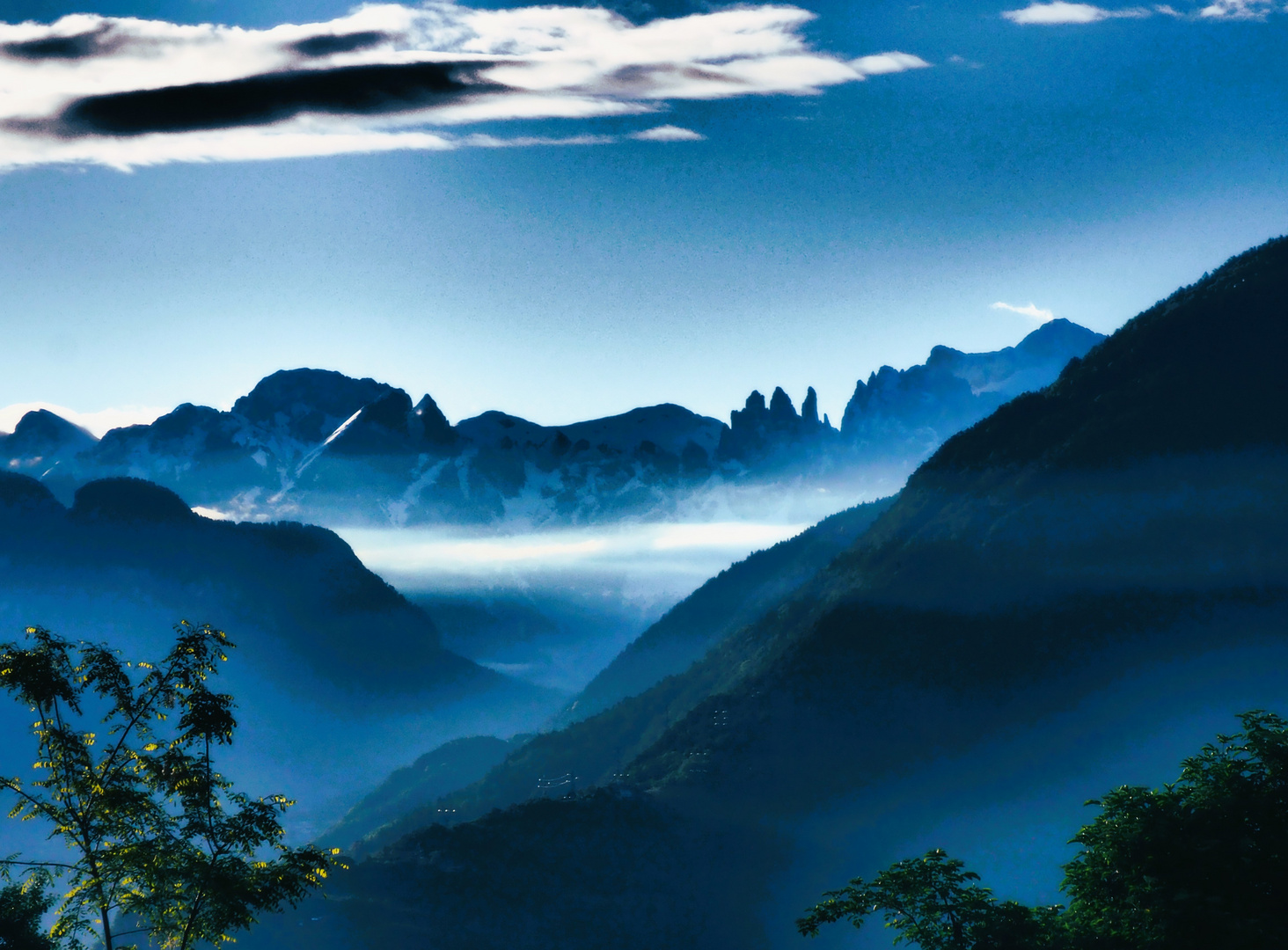 Dolomiten am Morgen