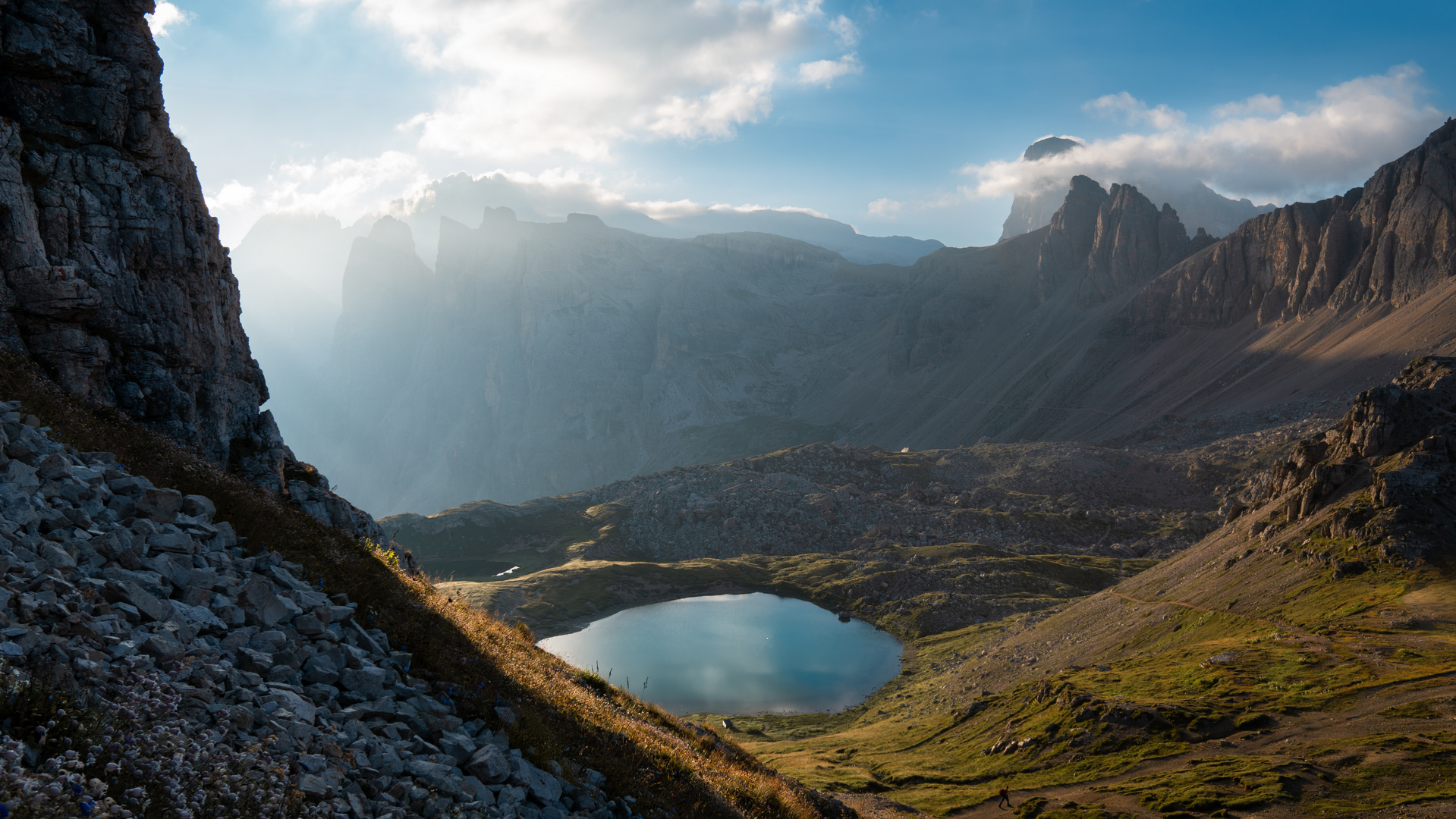 Dolomiten am Morgen