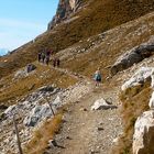 Dolomiten, auf dem Hirzelweg im Rosengarten.