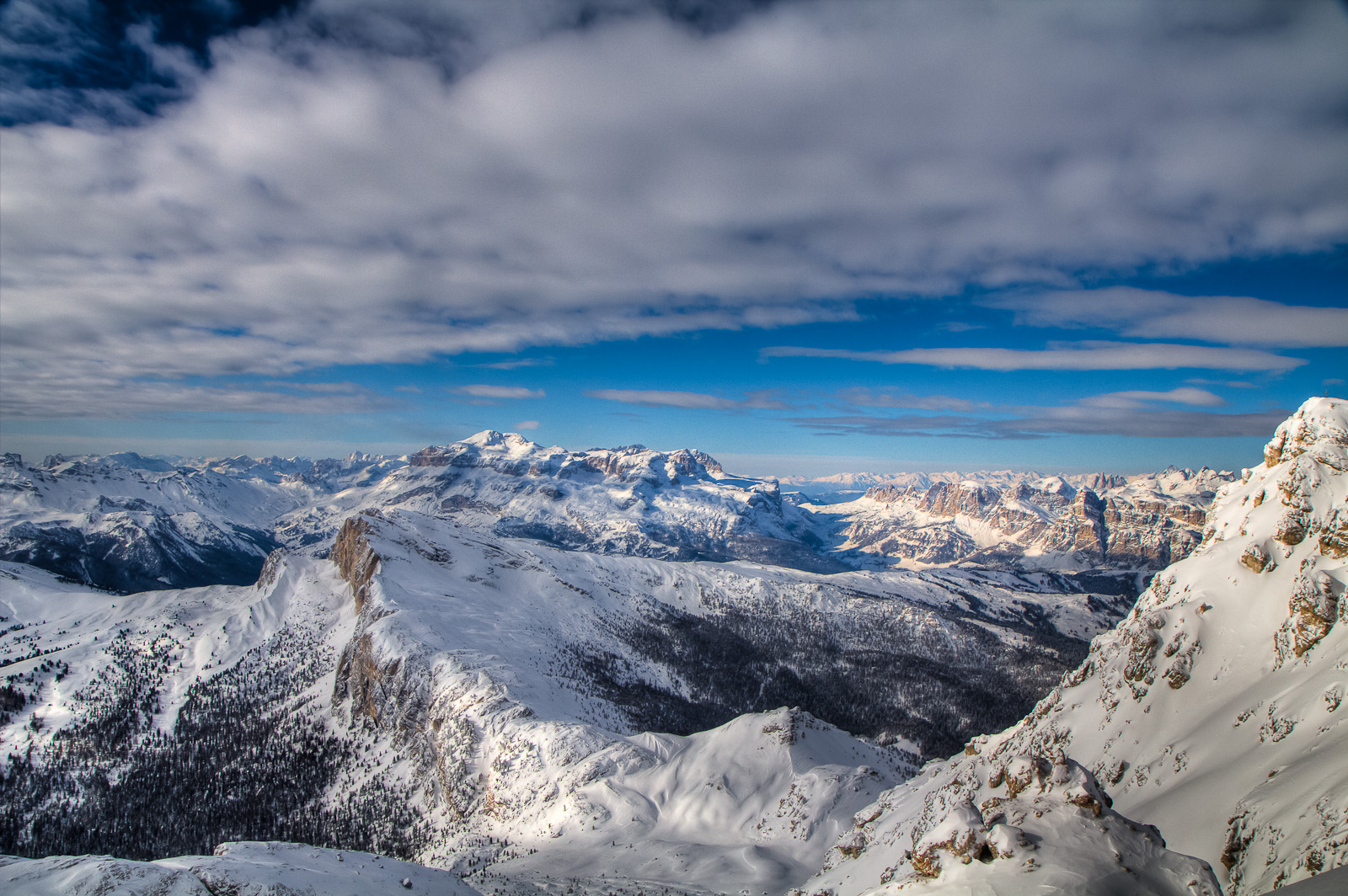 Dolomiten bei besten Wetter