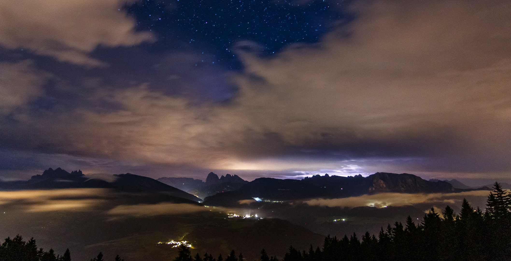 Dolomiten bei Nacht 1