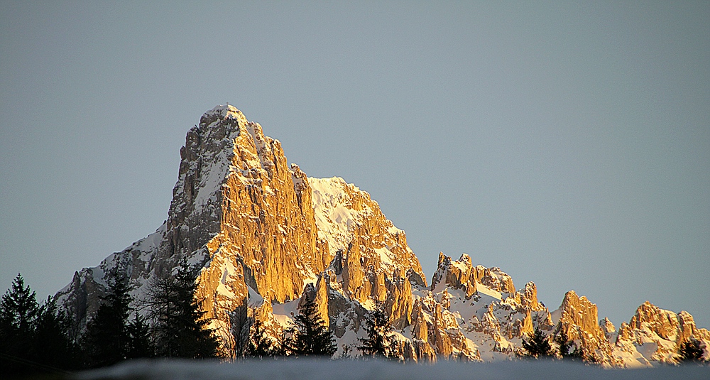 Dolomiten - bevor die Sonne unterging...