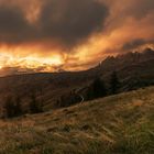 Dolomiten - Cinque Torri Sunset Panorama