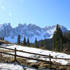 Dolomiten fast ohne Schnee