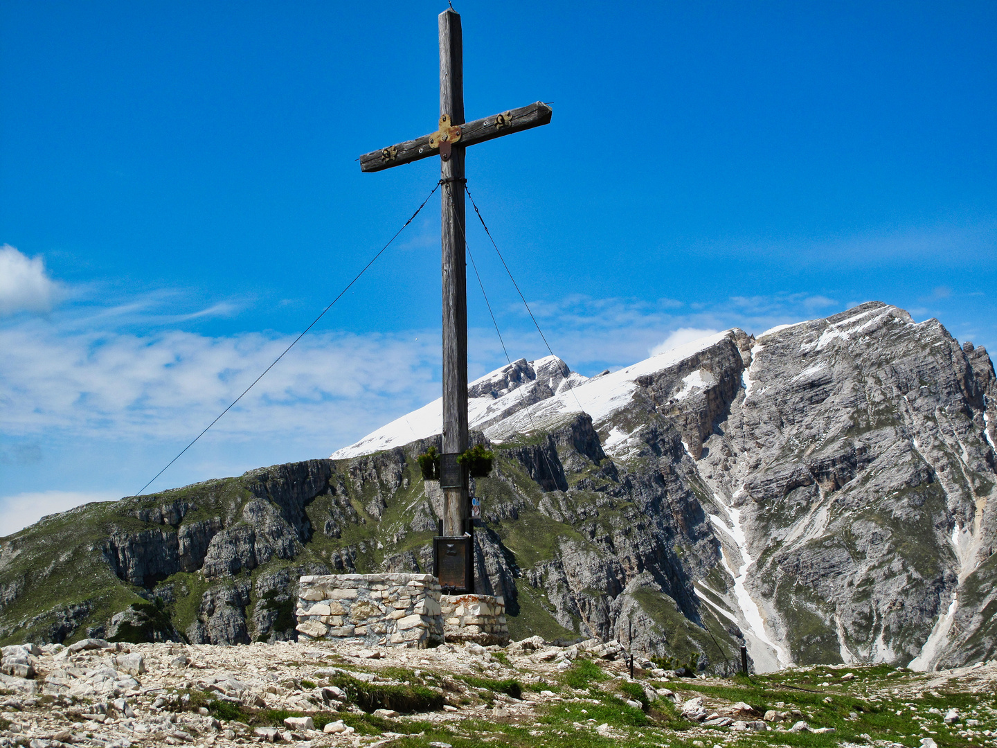 Dolomiten, Heimkehrerkreuz am Strudelkopf