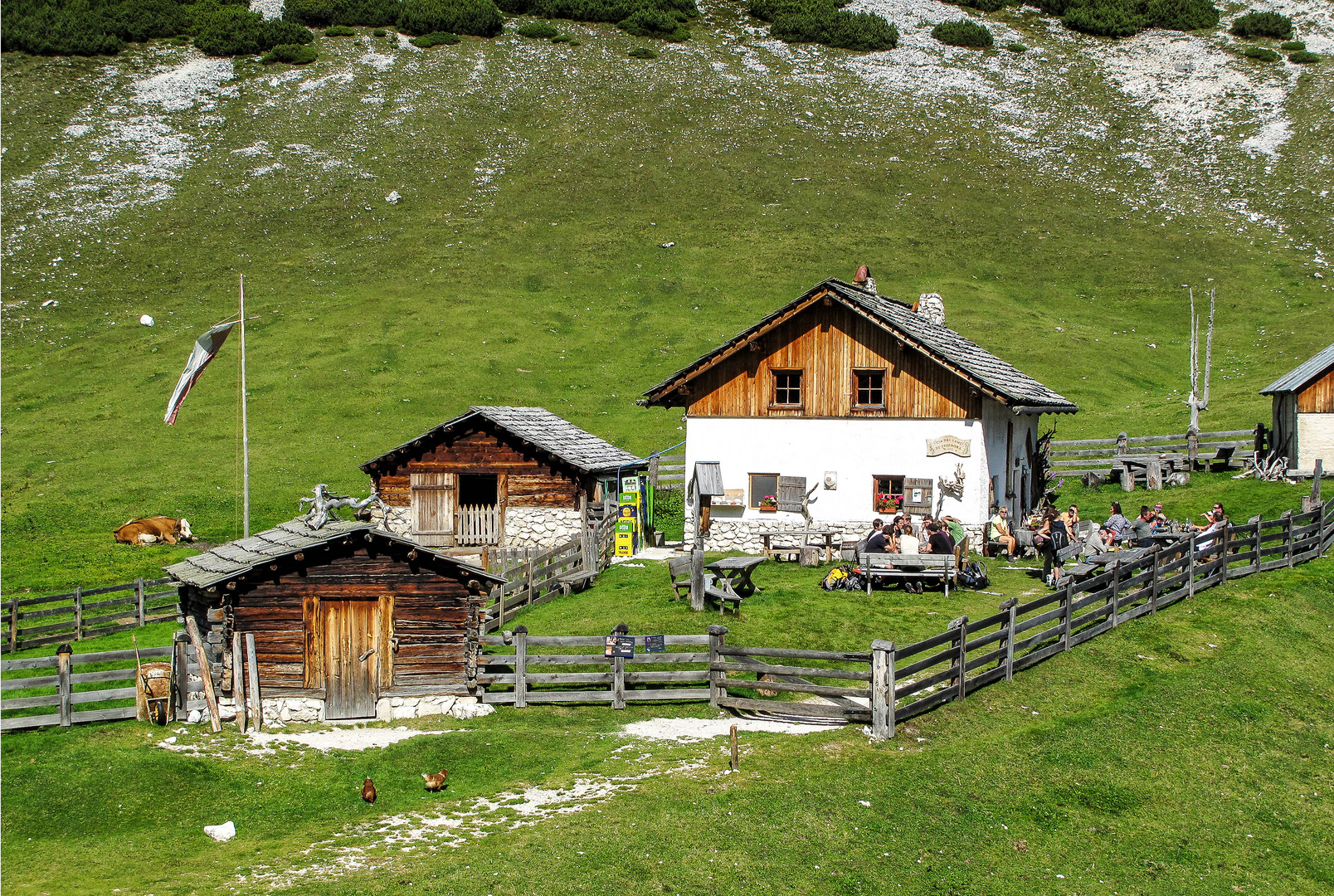 Dolomiten, Hochalpenhütte Fojedöra