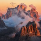 Dolomiten im Abendlicht