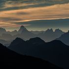 Dolomiten im Morgen Licht