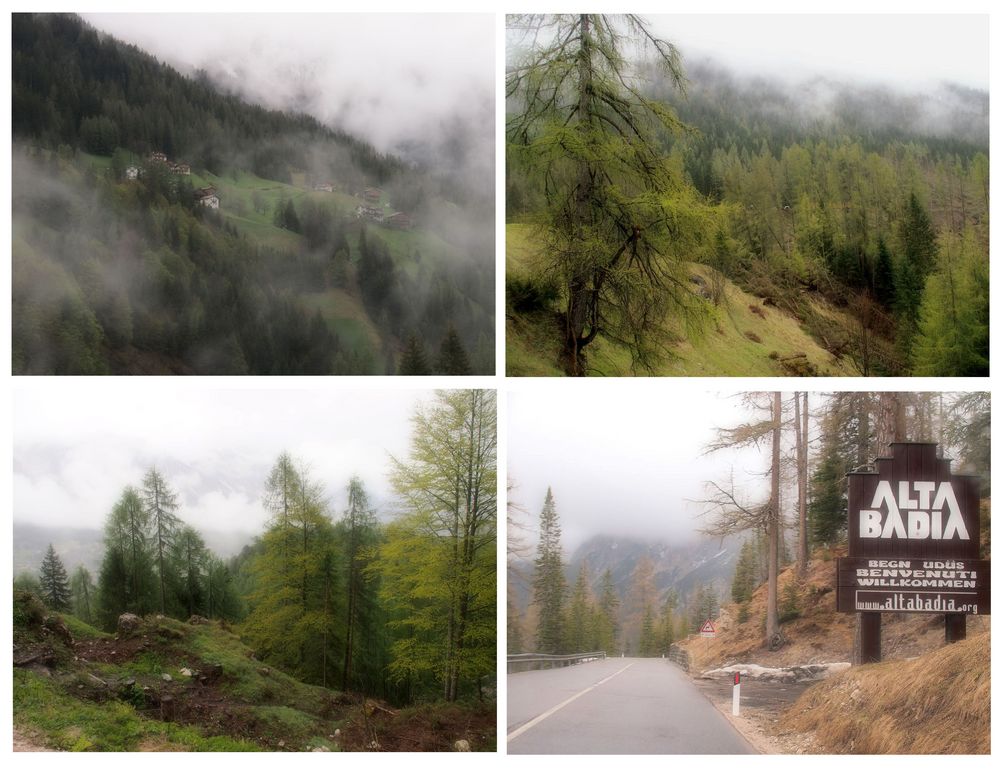 Dolomiten im Nebel