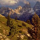 Dolomiten in der Abendsonne