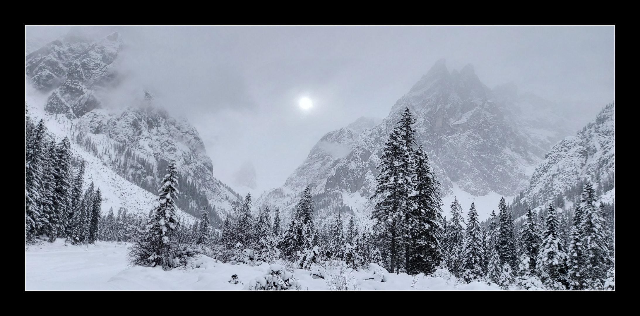 Dolomiten in Winter