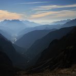 Dolomiten mit Fernsicht