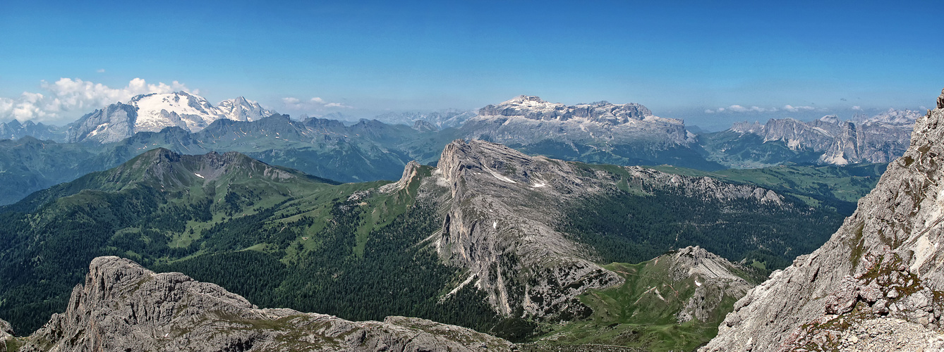 Dolomiten, Pano Kl. Lagazuoi Richtung Westen