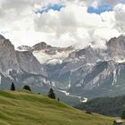  Dolomiten-Panorama an einem Regentag