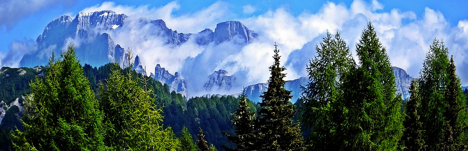 Dolomiten-Panorama  -  Dolomites panorama (Italien,  Italy)